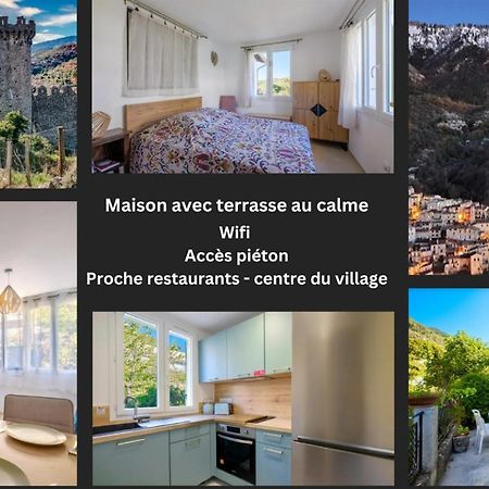 La Tiniera A Luceram - Maison Renovee 2023- Terrasse - Wifi - Village Des Creches المظهر الخارجي الصورة