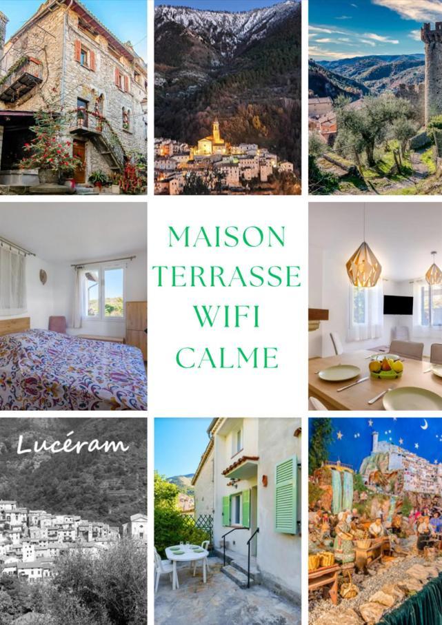 La Tiniera A Luceram - Maison Renovee 2023- Terrasse - Wifi - Village Des Creches المظهر الخارجي الصورة